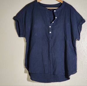 Quince Navy Button-Down Shirt